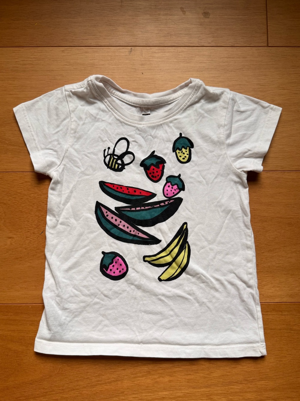 Tea 4T White Short Sleeve Tee